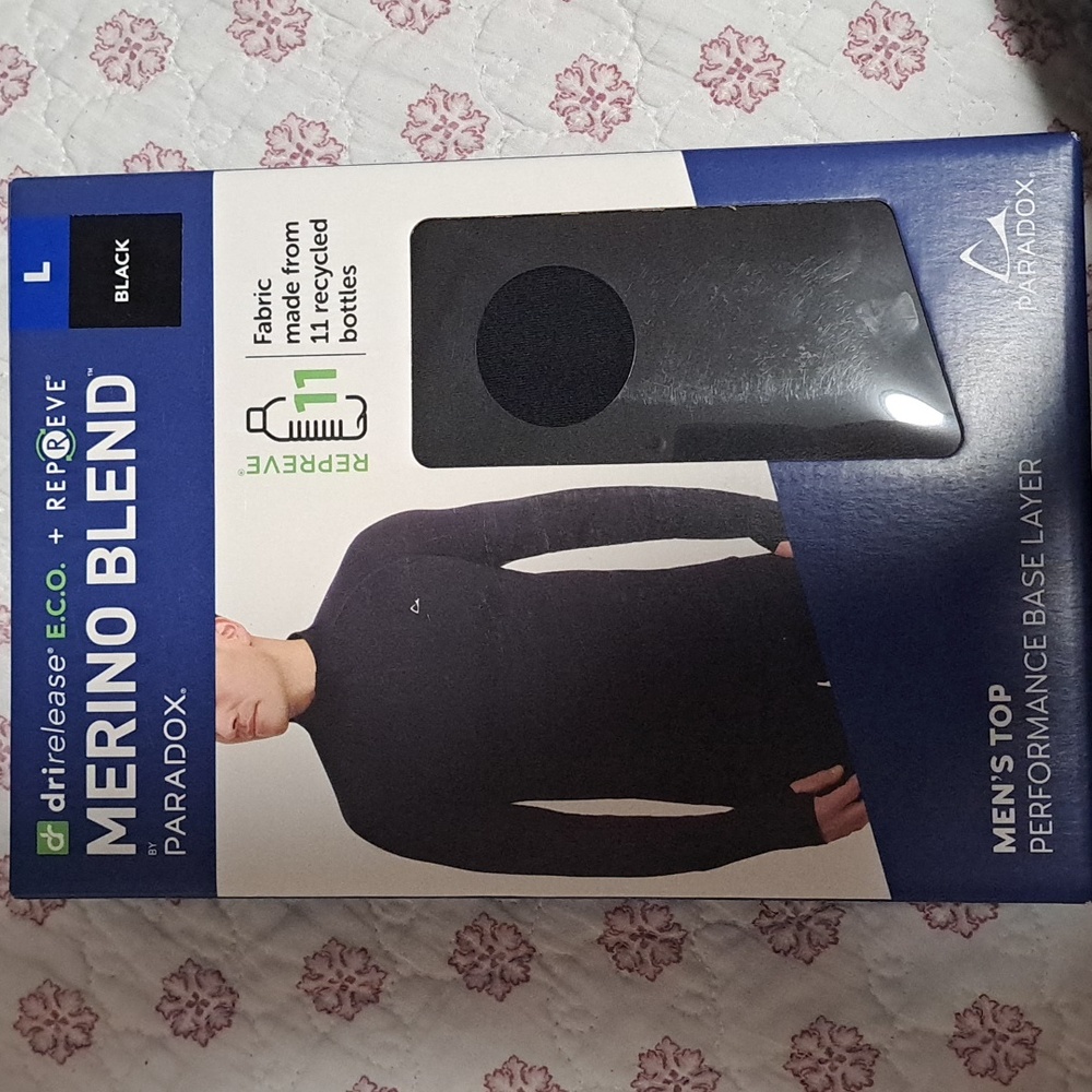 Paradox Black Men's Zip Up Sweater New Size Large